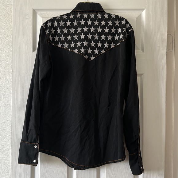 Vintage Serious Los Angeles City of Rockers Snap Up Shirt Size Medium - Picture 5 of 6